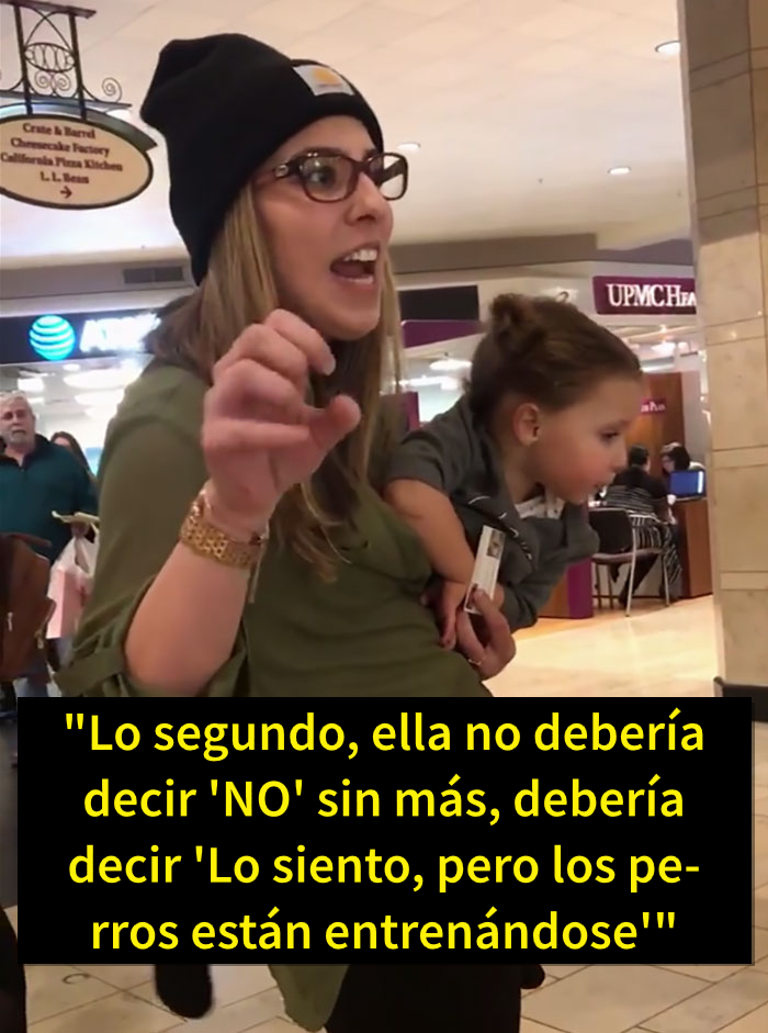 Esta madre "con derecho a todo" preguntó si su hijo podía acariciar un perro de servicio, pero no aceptó un "no" por respuesta