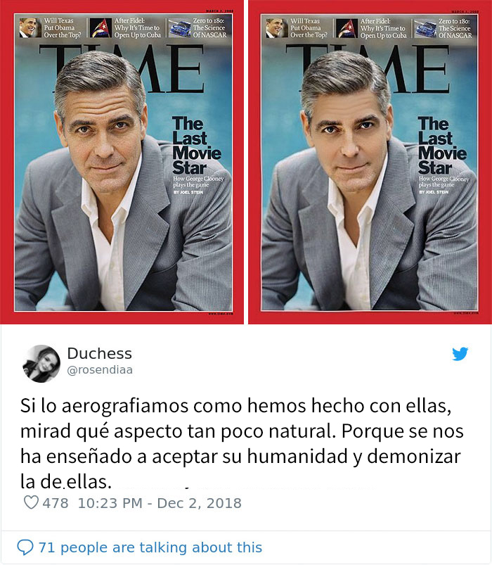 La actriz Jameela Jamil explica por qué el aerografiado debería ser ilegal publicando ejemplos