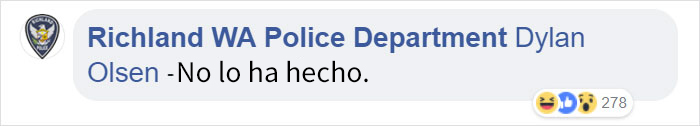 La policía publica un "Se busca" en Facebook, el buscado responde y la conversación es divertidísima