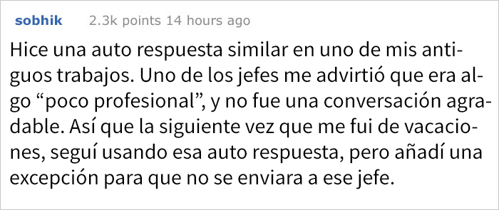 Este hombre escribió a un compañero que estaba de vacaciones, y recibió una divertida auto-respuesta
