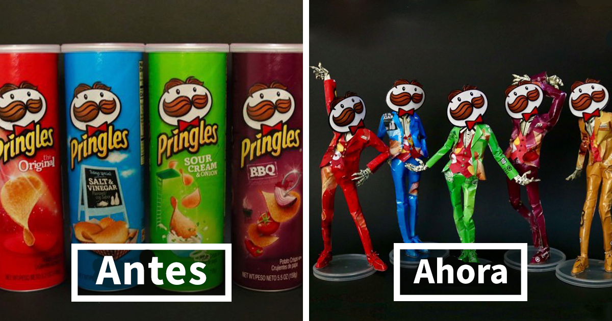 Este artista japonés convierte los envoltorios de productos en arte, y el resultado te sorprenderá (12 imágenes)