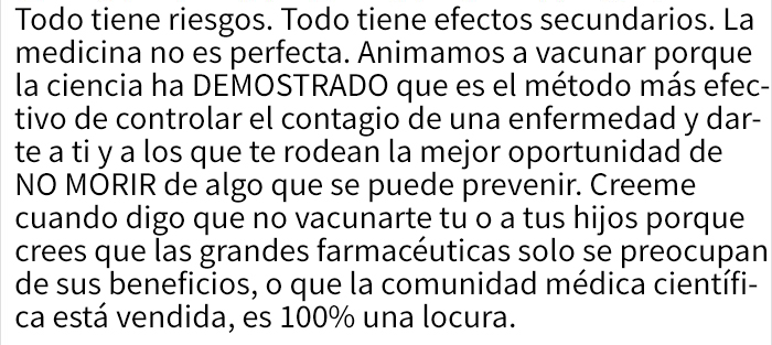 La gente aplaude a esta enfermera que acalló a los antivacunas usando su propia lógica