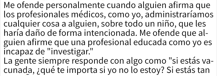 La gente aplaude a esta enfermera que acalló a los antivacunas usando su propia lógica