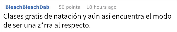 "Doy clases gratis de natación a niños. Esta madre exigía que enseñara a su hijo en exclusiva y le diera a ella el dinero"