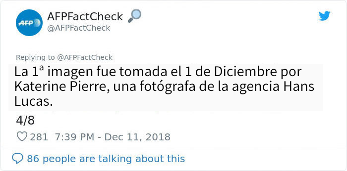 Muestran el "aspecto real" de las fogatas en las protestas de París, pero los hechos hablan por sí mismos
