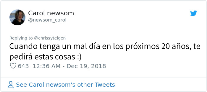 Chrissy Teigen ha creado un menú de verdad para su quisquillosa hija de 2 años