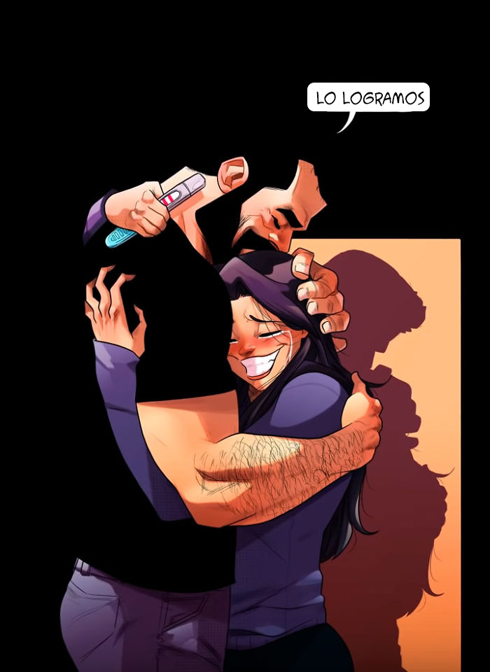 Este artista que ilustra su vida diaria junto a su esposa anuncia que van a tener un bebé, y comparte sus dificultades en 8 cómics