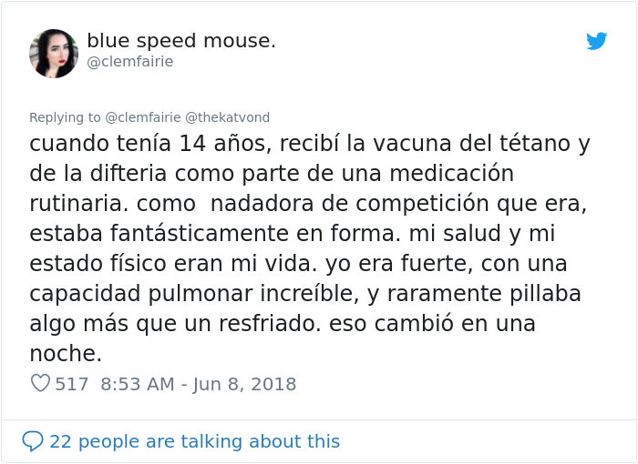 La chica, cuya vida fue destrozada por una vacuna, pone a los anti-vacunas en su sitio