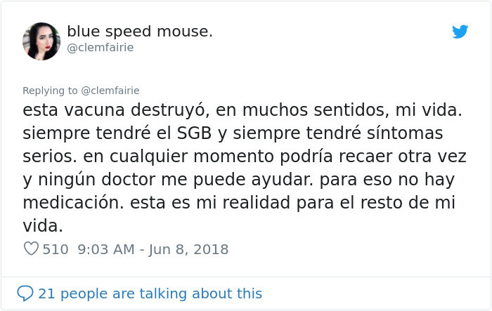 La chica, cuya vida fue destrozada por una vacuna, pone a los anti-vacunas en su sitio