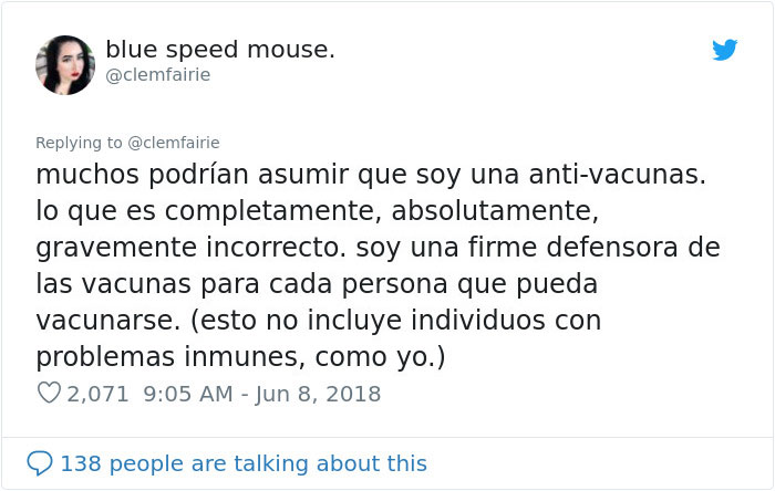 La chica, cuya vida fue destrozada por una vacuna, pone a los anti-vacunas en su sitio