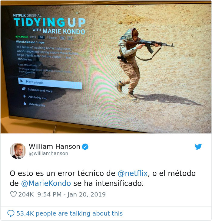Las 12 reacciones más divertidas a un error desafortunado de Netflix con la imagen de Marie Kondo, incluso Chrissy Teigen responde