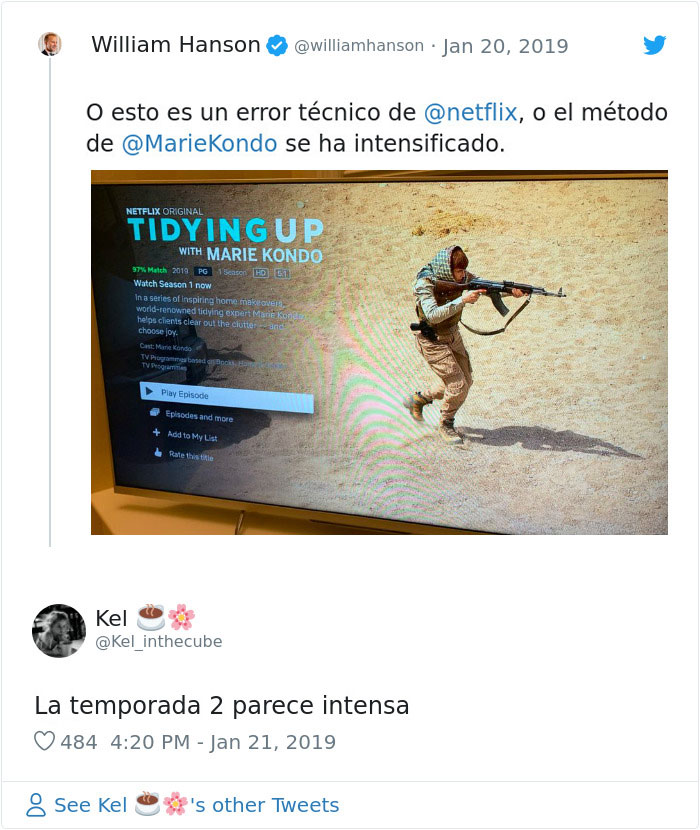 Las 12 reacciones más divertidas a un error desafortunado de Netflix con la imagen de Marie Kondo, incluso Chrissy Teigen responde