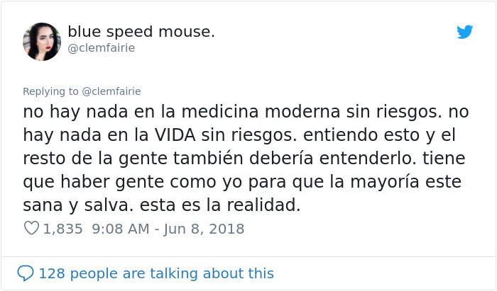 La chica, cuya vida fue destrozada por una vacuna, pone a los anti-vacunas en su sitio