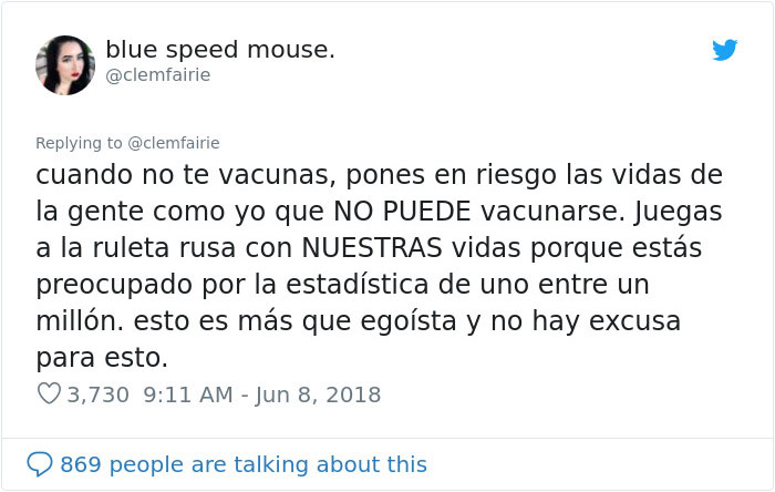 La chica, cuya vida fue destrozada por una vacuna, pone a los anti-vacunas en su sitio