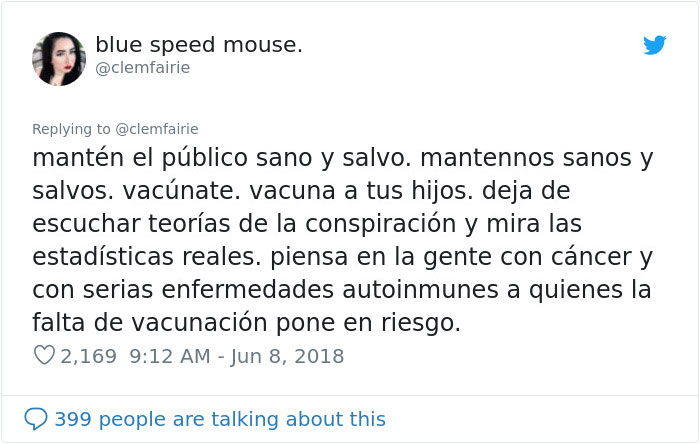 La chica, cuya vida fue destrozada por una vacuna, pone a los anti-vacunas en su sitio