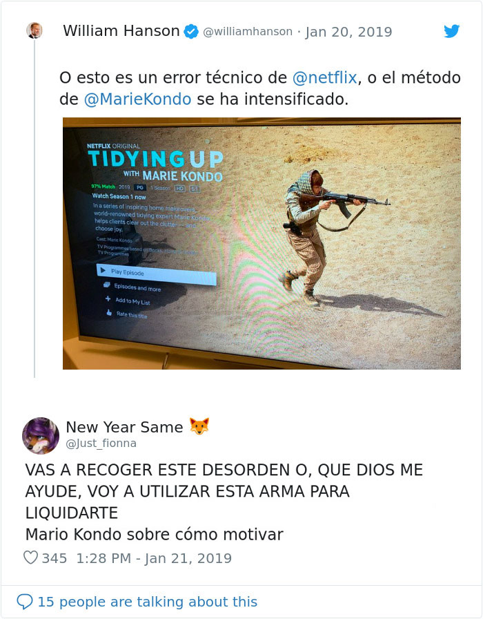 Las 12 reacciones más divertidas a un error desafortunado de Netflix con la imagen de Marie Kondo, incluso Chrissy Teigen responde