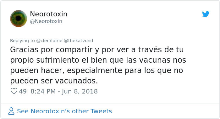 La chica, cuya vida fue destrozada por una vacuna, pone a los anti-vacunas en su sitio
