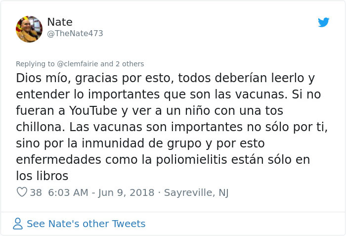 La chica, cuya vida fue destrozada por una vacuna, pone a los anti-vacunas en su sitio