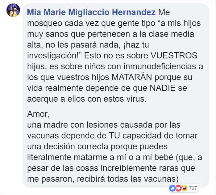 Una madre anti-vacunas pregunta cómo proteger a su hija no vacunada del brote de sarampión e Internet se lo explica