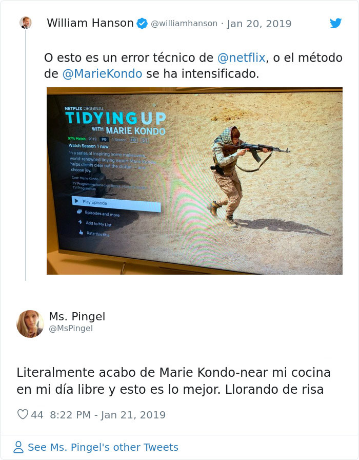 Las 12 reacciones más divertidas a un error desafortunado de Netflix con la imagen de Marie Kondo, incluso Chrissy Teigen responde