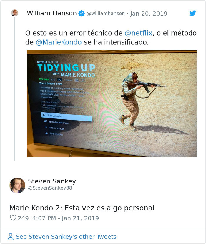 Las 12 reacciones más divertidas a un error desafortunado de Netflix con la imagen de Marie Kondo, incluso Chrissy Teigen responde