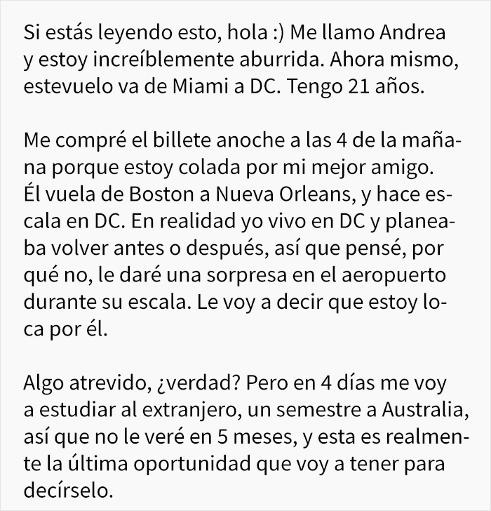En internet están intentando encontrar a la persona que dejó esta nota en un avión