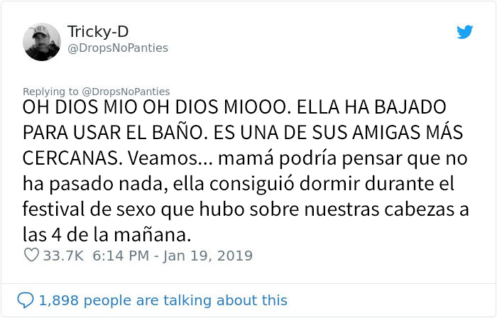 Este hombre descubre que su hijastro pasó la noche con una chica en casa, y está deseando ver cómo salen de ahí por la mañana