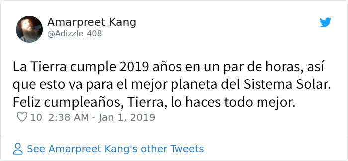 17 Personas que piensan que la Tierra acaba de cumplir 2019 años