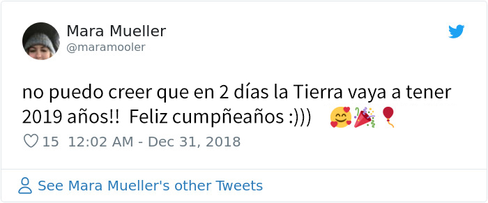 17 Personas que piensan que la Tierra acaba de cumplir 2019 años