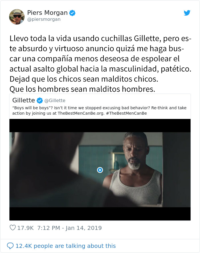 La gente está tirando sus productos Gillette después de ver el controvertido anuncio que han lanzado