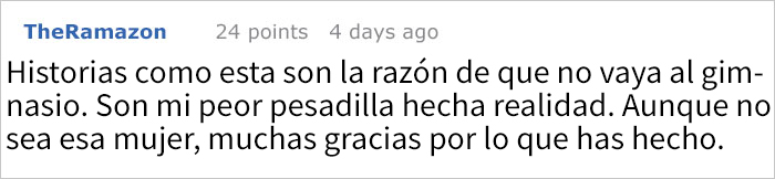 Unos abusones se burlaron y grabaron a una mujer que intentaba perder peso en el gimnasio, pero este desconocido la ayudó