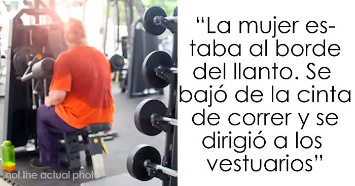 Unos abusones se burlaron y grabaron a una mujer que intentaba perder peso en el gimnasio, pero este desconocido la ayudó