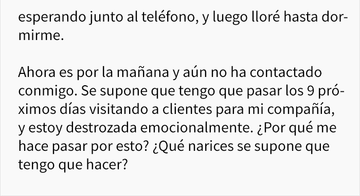 Este marido escribe cada vez que su mujer no quiso practicar sexo con él y se lo envió en un email cuando ella se fue en un viaje de trabajo