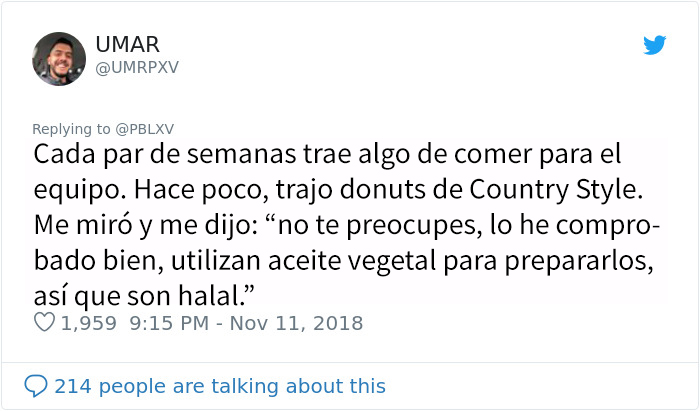 Este hombre musulmán comparte en Twitter como le trata cada día su compañero judío