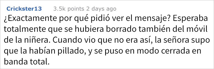 Esta madre no quiso pagar a la niñera porque "consiguió helado gratis y un día de diversión", así que ella le enseña sus mensajes "borrados"