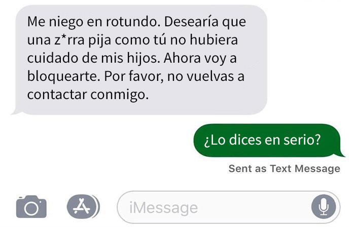 Esta madre no quiso pagar a la niñera porque "consiguió helado gratis y un día de diversión", así que ella le enseña sus mensajes "borrados"