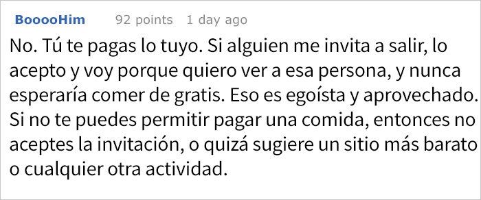 Este hombre se niega a pagar los 110$ de la comida de su cita, así que ella muestra cómo es de verdad