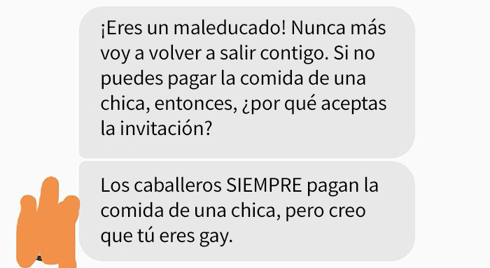 Este hombre se niega a pagar los 110$ de la comida de su cita, así que ella muestra cómo es de verdad