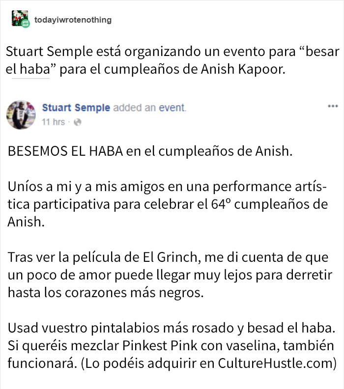 Este artista compró los derechos de un pigmento negro para que los demás no pudieran usarlo, y como venganza fue troleado