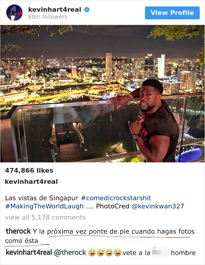 La Roca y Kevin Hart troleando uno al otro es uno de los romances entre amigos más divertidos