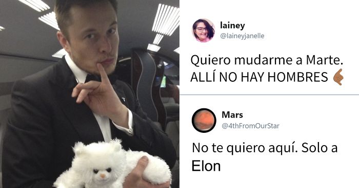 Elon Musk y Marte «tontean» por Twitter y es muy gracioso