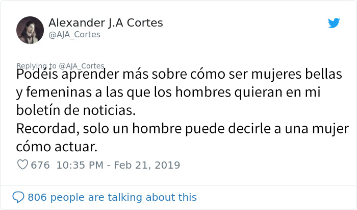 La gente destroza a este misógino sexista por sus 12 normas para "Mujeres Bellas"