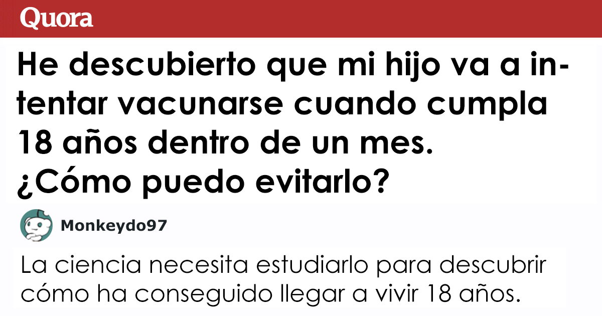 Esta madre antivacunas preguntó cómo evitar que su hijo se vacune al cumplir los 18, y fue acallada en los comentarios