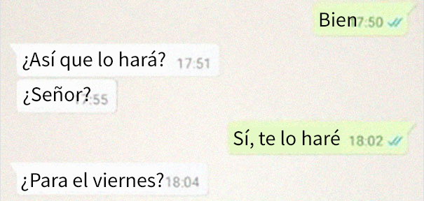Este carpintero comparte la conversación con un niñato que le exigía una mesa personalizada en menos de 2 semanas