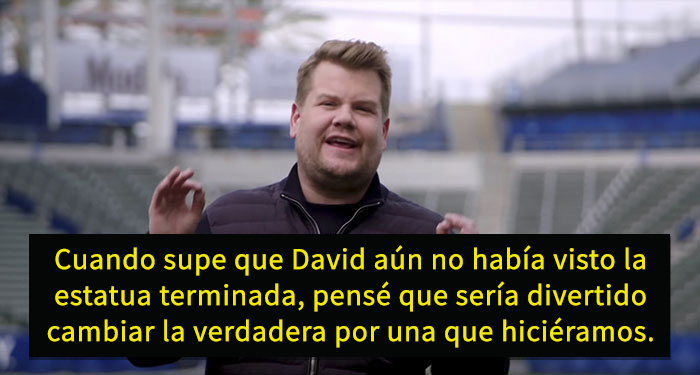 David Beckham va a ver su estatua por 1ª vez y no sabe que la han cambiado por una de broma