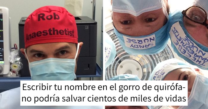 La «extraña» decisión de un médico de escribir su nombre en el gorro de quirófano está cambiando la seguridad en hospitales de todo el mundo