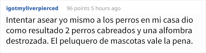 Esta peluquera de mascotas está harta de que le pregunten por qué sus servicios son más caros que los de un estilista y lo explica en un poster