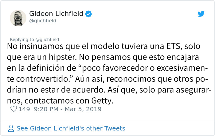 Un hipster se enfada porque han usado su foto en un artículo sobre el parecido entre los hipsters, y resulta que es otra persona