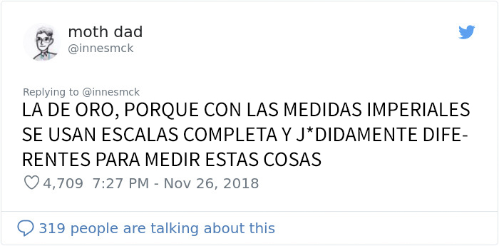 Este treintañero descubre lo ridículo que es el Sistema Imperial y no se puede creer que no todos usen el Sistema Métrico
