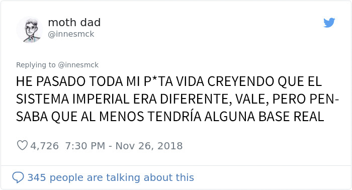 Este treintañero descubre lo ridículo que es el Sistema Imperial y no se puede creer que no todos usen el Sistema Métrico